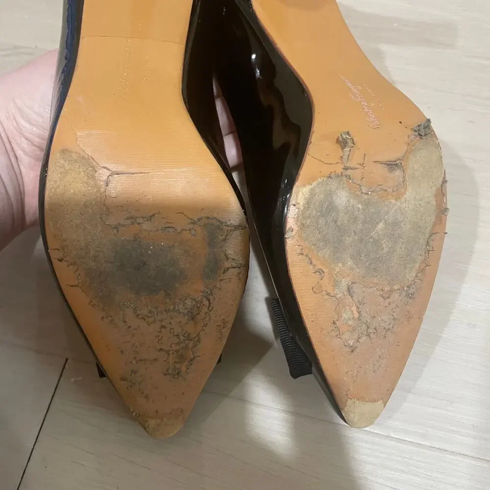 Salvatore Ferragamo patent leather pumps